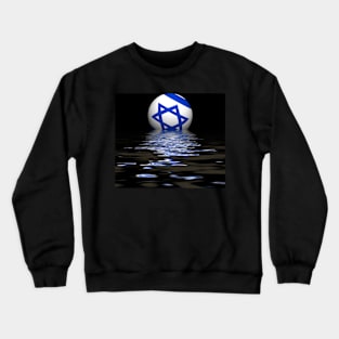 Israeli  Flag rising/setting Crewneck Sweatshirt